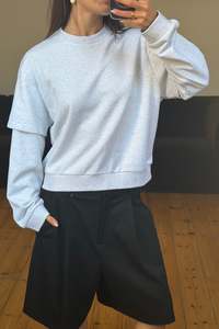 Womens: Jazmin Long Sleeve Light Grey