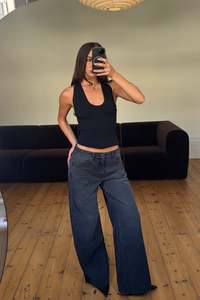Womens: Emilia Jean Washed Black