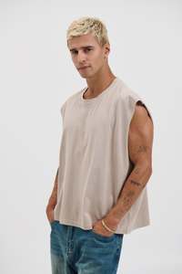 Summer Edit: NTH Crop Box Tank Stone
