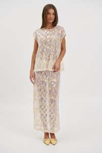 Womens Event Edit: Fern Top Gold