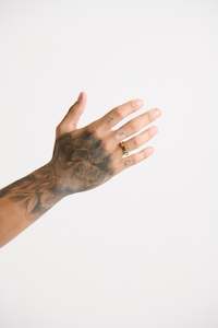 Menssale: NTH Battered Ring Gold - FINAL SALE