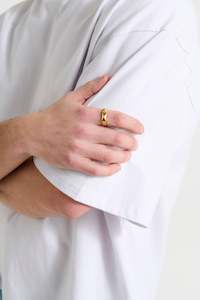 NTH Faceted Ring Gold - FINAL SALE