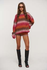 Womens Shorts: Loyalty Knit Short Wine