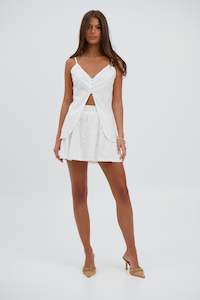 Womens Sets: Zoya Top White