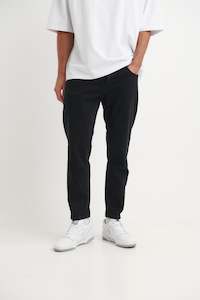 Miles Straight Denim: Miles Straight Leg Denim Black
