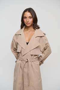 Womens Jackets Coats: Darci Trench Beige