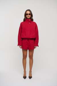 Womens Jackets Coats: Graya Jacket Crimson