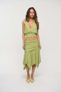 Womens Skirts: Taya Skirt Chartreuse