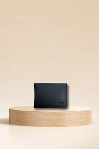 Nth Bronze Snake: Leather Wallet Slit Black