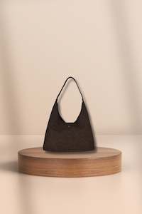 Womens Wallets And Belts: Jami Slouche Tote Chocolate Suede