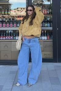 Womens Jackets: Vista Bomber Mustard