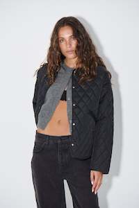 Womens Jackets: Dancia Quilted Jacket Black