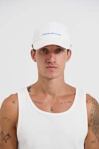 Mens Headwear: College Cap Minimal White