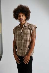 Brooklyn Check Cutoff Light Brown