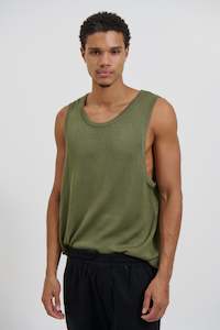Deran Knitted Tank Khaki