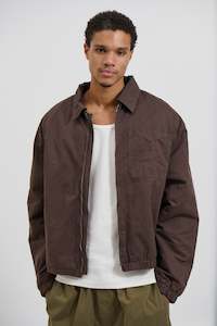 Charlie Soft Cotton Bomber Choc