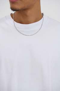 Mens Accessories: Brandon Chain White Gold Plated