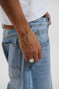 Mens Accessories: Archie Bracelet 10K Gold Plated