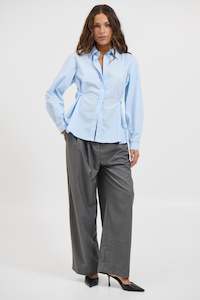 Womens Shirts: Teddy Shirt Blue