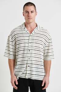 Raf Cropped Shirt Soft Knit Stripe - FINAL SALE