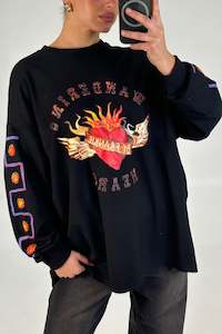 Sold Out Items: Wandering Hearts Top Black