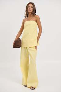 Womens Pants: Nora Set Lemon