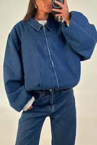 Unisex Denim Drop Shoulder Indigo