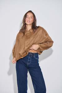 Harmony Suede Jacket Brown