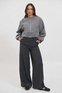 Womens Jackets Coats: Nella Bomber Jacket Grey