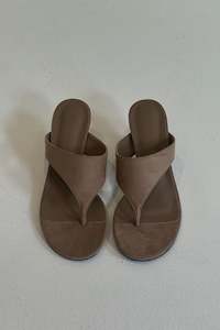 Womens Bags And Shoes: Quincie Heel Fawn Suede