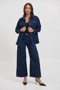 Womens Denim: Lucinda Denim Shirt Indigo