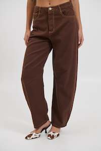 Womens Denim: Lex Jean Chocolate