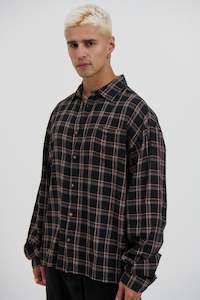 Brooklyn Check Shirt Black
