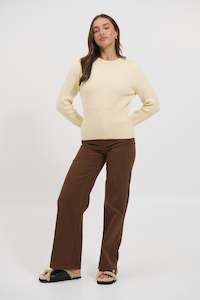 Kelsy Knit Butter - FINAL SALE