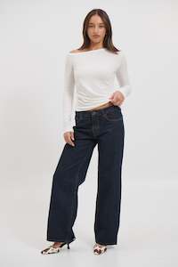 Neptune Long Sleeve Top White - FINAL SALE