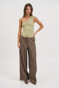 Womens Bodysuits: Chantal Bodysuit Matcha