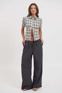 Womens Shirts: Astra Short Sleeve Shirt Beige