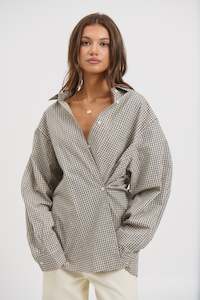 Womens Shirts: Notting Hill Shirt Cream Check