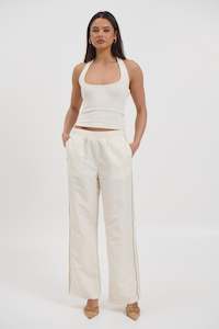 Carey Track Pant Cream