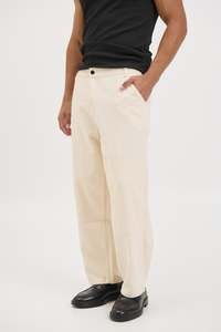Mens: Cotton Drill Pant Beige
