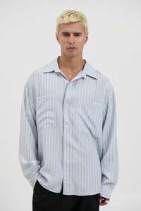 Mens: Will Relaxed Shirt Blue