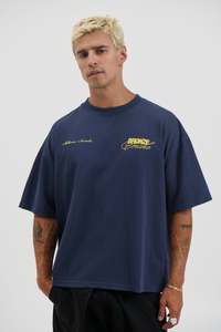 Bronze Snake Signature Tee Navy