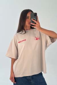 Unisex Bronze Snake Melb Tee Ivory