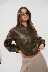 Clara Bomber Vintage Brown