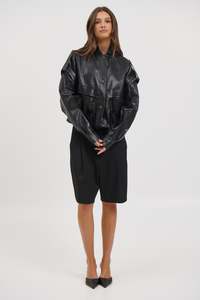 Womens Jackets Coats: Madame Bomber Onyx