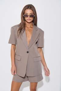 Jonas S/S Blazer Taupe