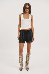 Jacky Lace Short Black