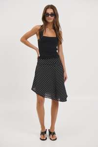 Womens Skirts: Paloma Midi Skirt Black