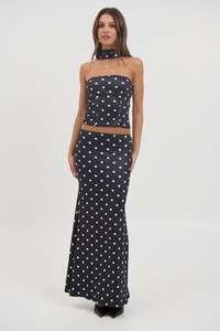 Viktoria Polk Dot Set Black