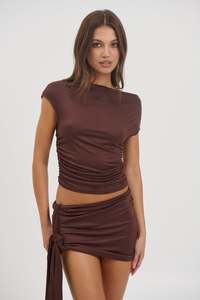 Womens Skirts: Alexi Set Chocolate